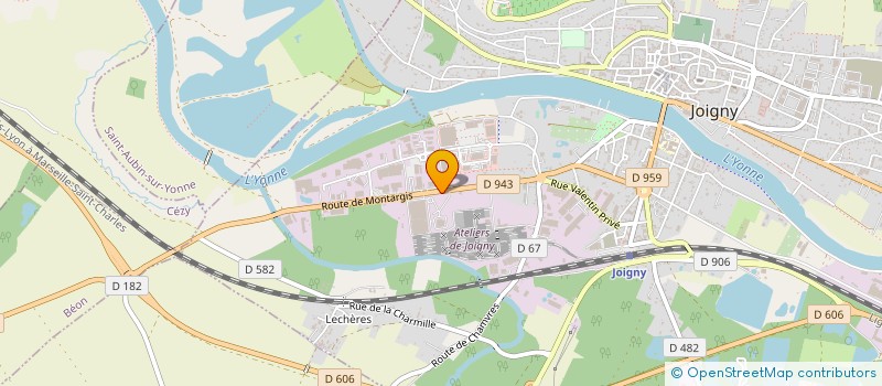 localisation de l'entreprise INFORTECH à JOIGNY
