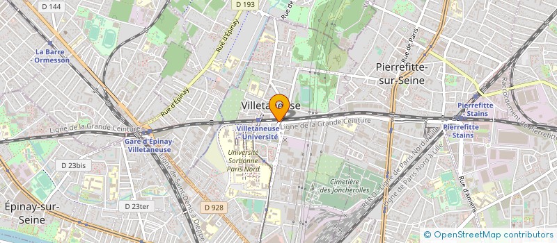 localisation de l'entreprise INFORUM à VILLETANEUSE