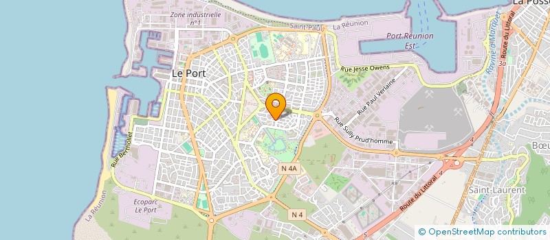 localisation de l'entreprise INFOS REUNION à LE PORT