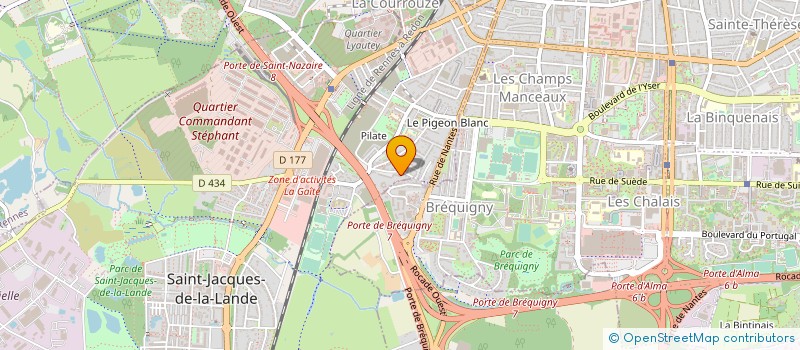localisation de l'entreprise INFOS TOURISME DIFFUSION  SAINT-JACQUES-DE-LA-LANDE