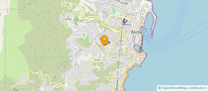 localisation de l'entreprise INFOSA à BASTIA