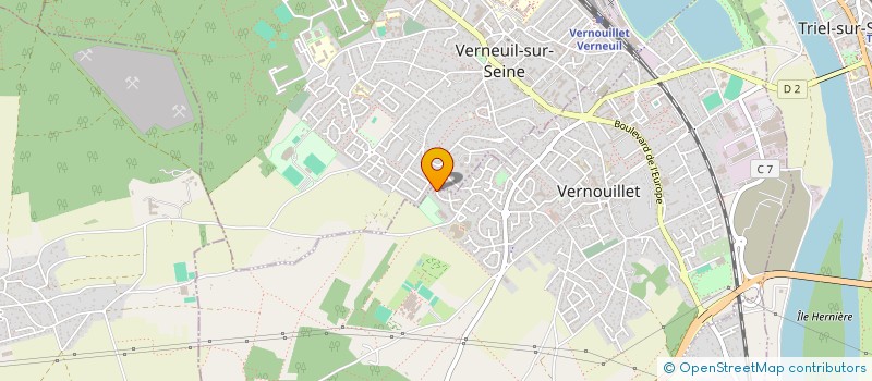 localisation de l'entreprise INFOSAFE à VERNOUILLET