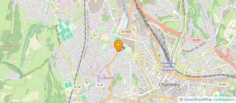 localisation de l'entreprise INFOSAV' à CHAMBERY
