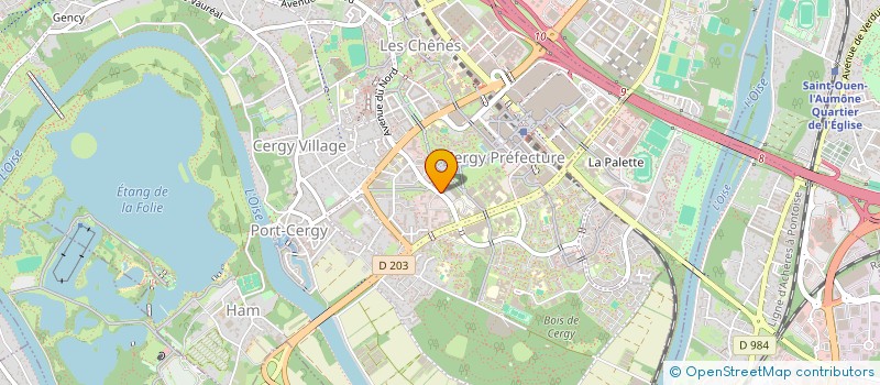 localisation de l'entreprise INFOSELECT J.H.  CERGY