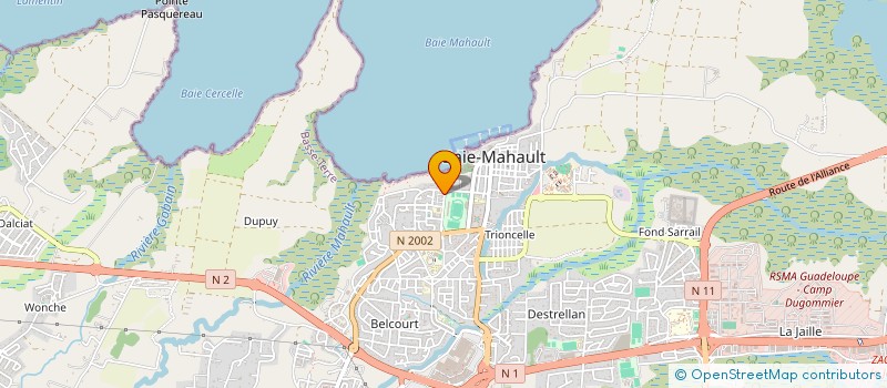 localisation de l'entreprise INFOSERVE à BAIE-MAHAULT