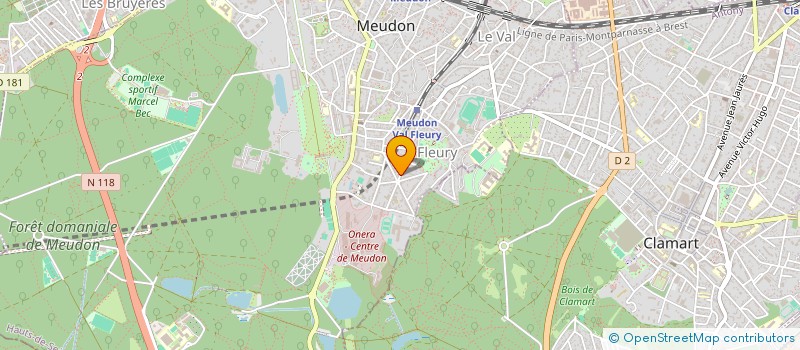 localisation de l'entreprise INFOSERVICES  MEUDON