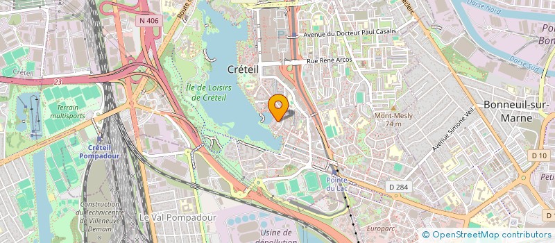 localisation de l'entreprise INFOSIGMA  CRETEIL