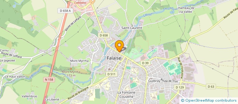 localisation de l'entreprise INFOSINISTRE à FALAISE
