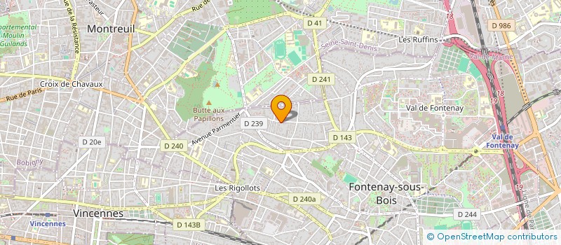 localisation de l'entreprise INFOSOPHIE à FONTENAY-SOUS-BOIS