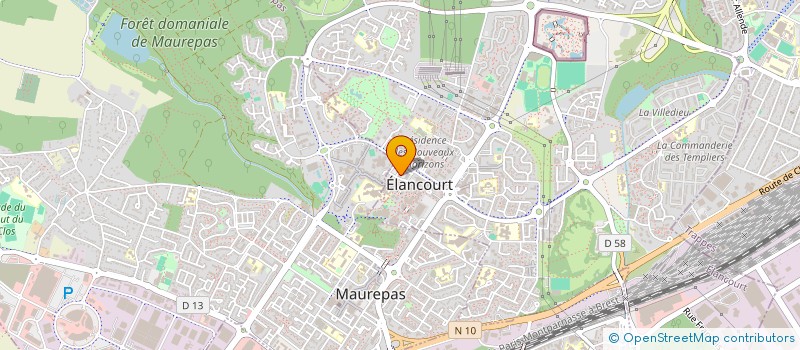 localisation de l'entreprise INFOSPRINT à ELANCOURT