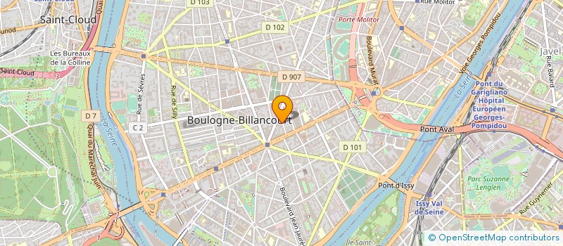 localisation de l'entreprise INFOSTAT à BOULOGNE-BILLANCOURT