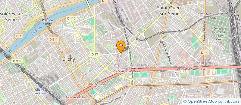 localisation de l'entreprise INFOSYST à CLICHY