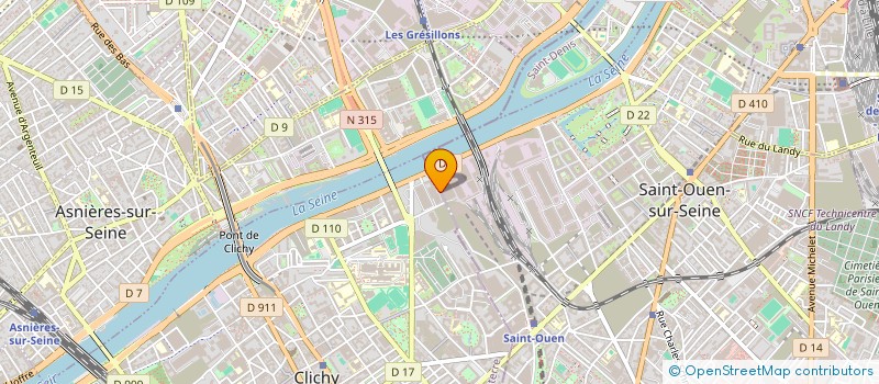 localisation de l'entreprise INFOSYSTEMES à CLICHY