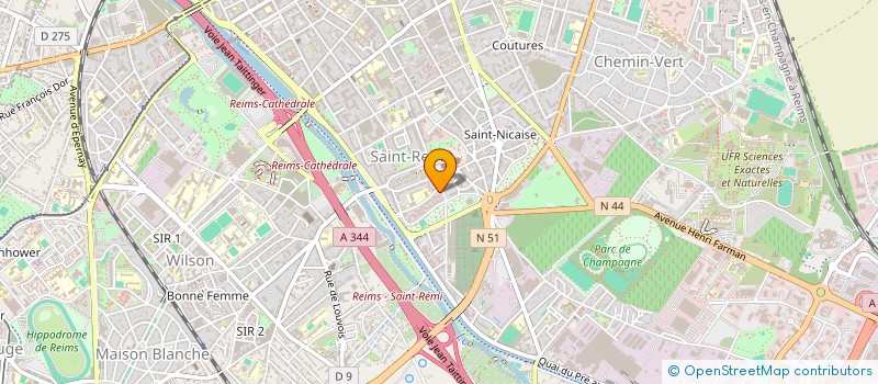 localisation de l'entreprise INFOTEAM  REIMS