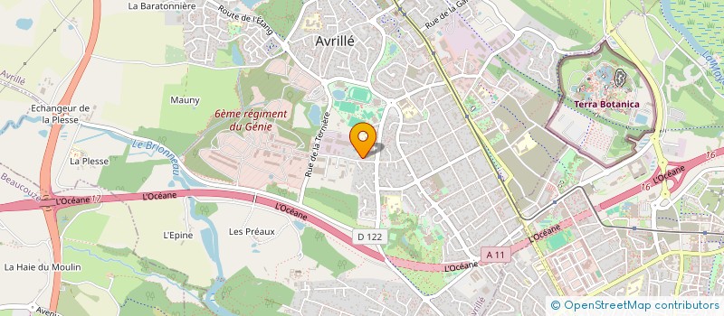 localisation de l'entreprise INFOTEK  AVRILLE