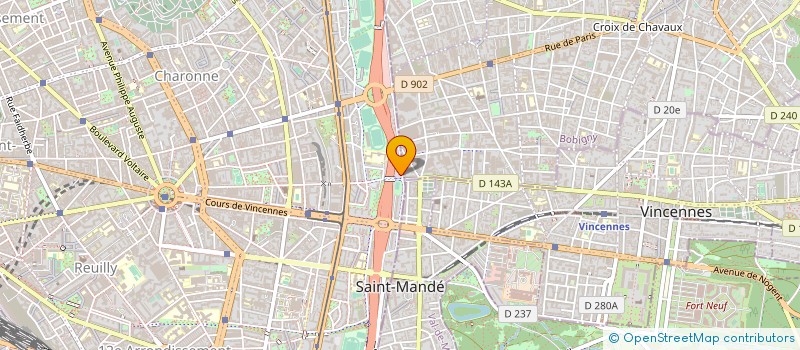 localisation de l'entreprise INFOTEL à PARIS