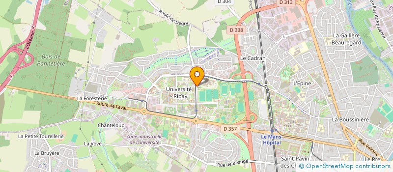 localisation de l'entreprise INFOTELAENNEC  LE MANS