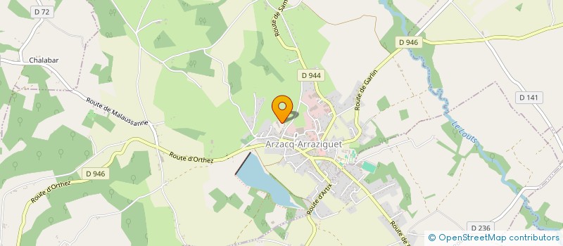 localisation de l'entreprise INFOTELEC à ARZACQ ARRAZIGUET