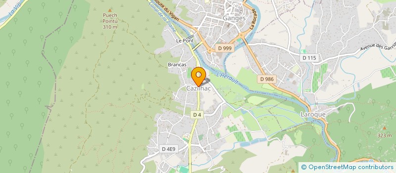 localisation de l'entreprise INFOTEX  CAZILHAC