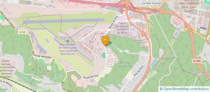 localisation de l'entreprise INFOTRON SYSTEMS FRANCE  BIEVRES