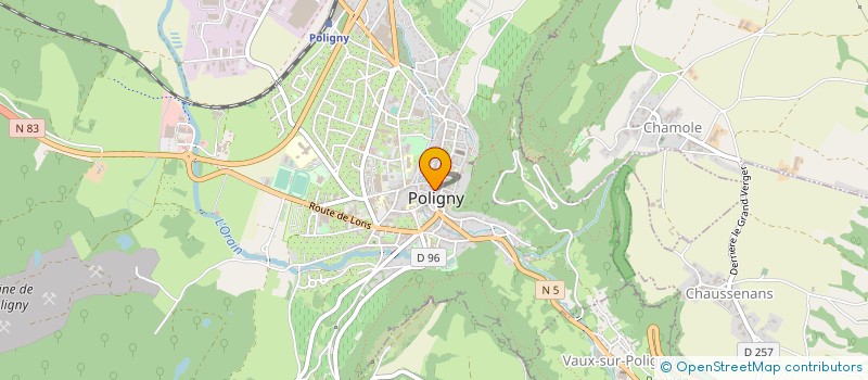 localisation de l'entreprise INFOTRONIC à POLIGNY