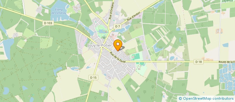 localisation de l'entreprise INFOVAL à JOUY-LE-POTIER
