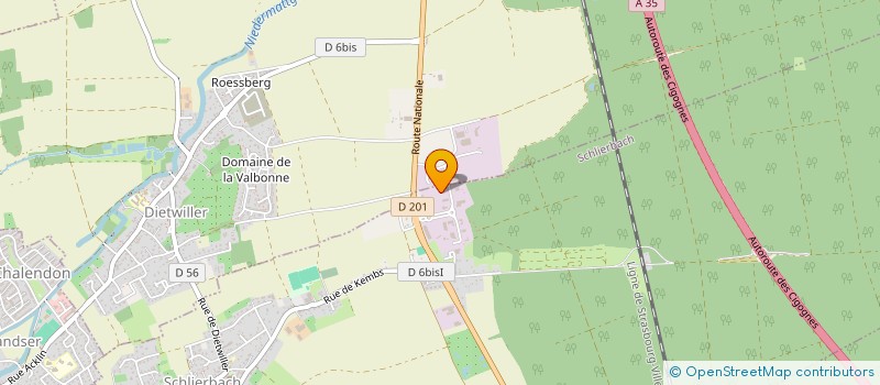 localisation de l'entreprise INFOVALIS à DIETWILLER