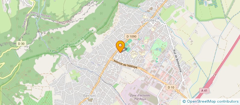 localisation de l'entreprise INFOVEA SERVICE INFORMATIQUE à CROLLES