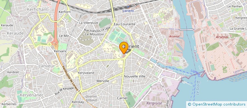 localisation de l'entreprise INFOVISEA à LORIENT