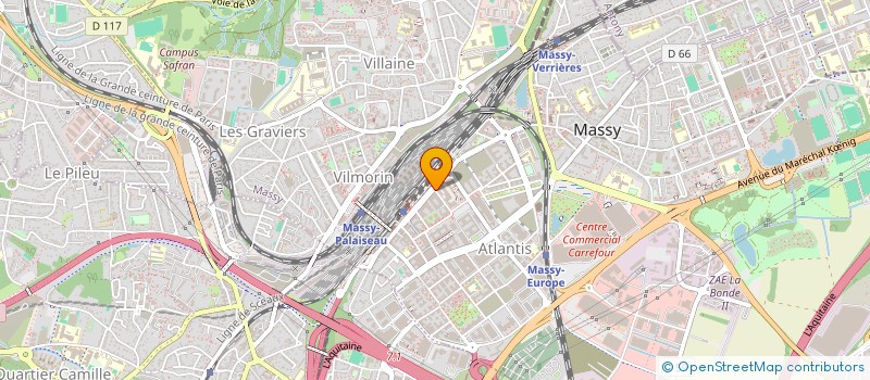 localisation de l'entreprise INFOVISTA SAS à MASSY