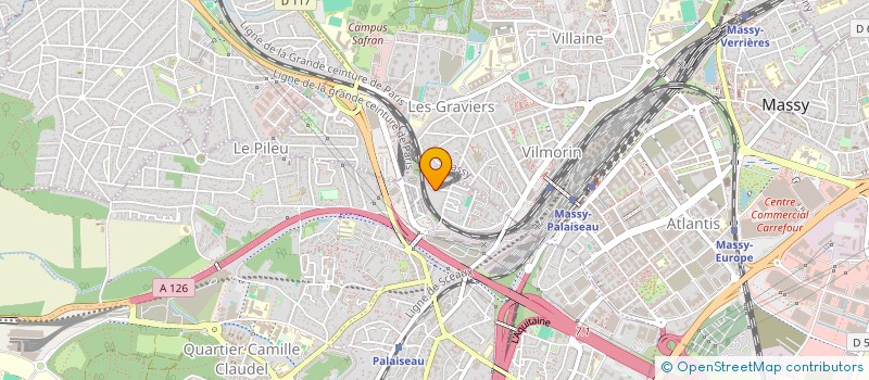 localisation de l'entreprise INFOWARE à PALAISEAU
