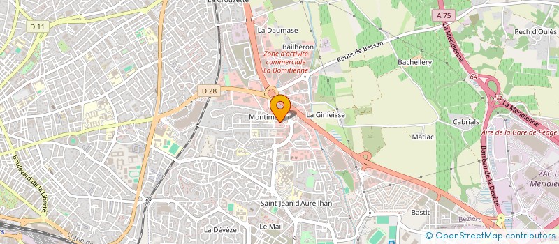 localisation de l'entreprise INFOWEB34  BEZIERS