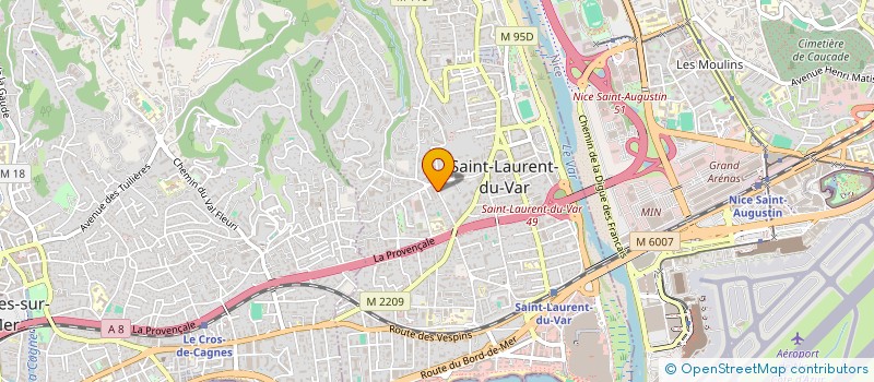 localisation de l'entreprise INFPF à SAINT-LAURENT-DU-VAR