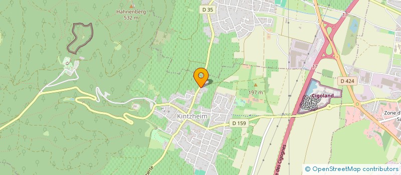 localisation de l'entreprise INFR-HA (INFRASTRUCTURE & HABITAT)  KINTZHEIM