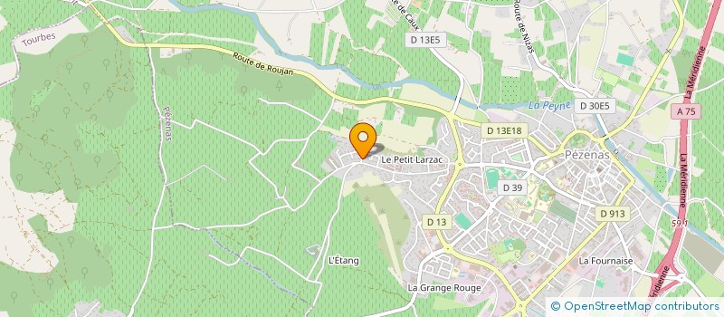 localisation de l'entreprise INFRA GLOB' à PEZENAS