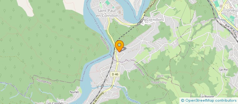 localisation de l'entreprise INFRA LHL  SAINT-PAUL-EN-CORNILLON