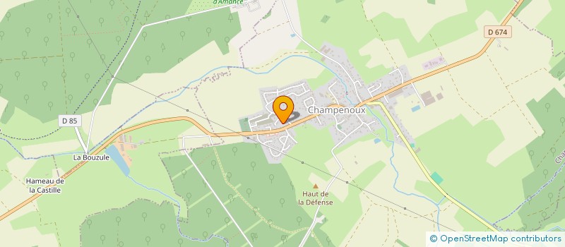 localisation de l'entreprise INFRA LINK  CHAMPENOUX