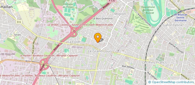 localisation de l'entreprise INFRA NET à EYSINES