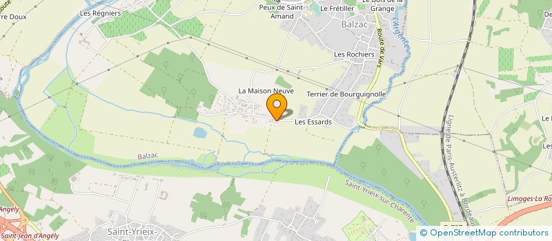 localisation de l'entreprise INFRA QUARTZ à BALZAC