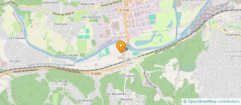 localisation de l'entreprise INFRA TEAM à MARSAC-SUR-L'ISLE