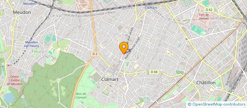 localisation de l'entreprise INFRA-TECH à CLAMART