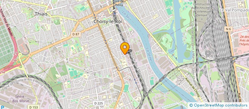 localisation de l'entreprise INFRABAH  CHOISY-LE-ROI