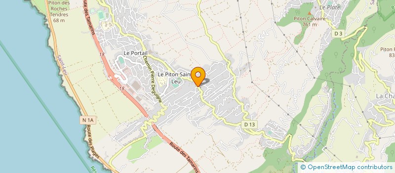 localisation de l'entreprise INFRABAT INGENIERIE à SAINT-LEU