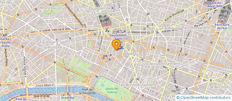 localisation de l'entreprise INFRACAUM GIE  PARIS