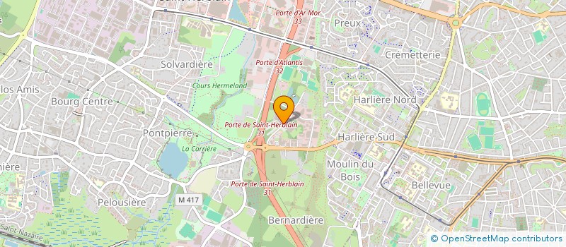 localisation de l'entreprise INFRACCI44 à SAINT-HERBLAIN
