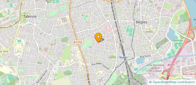 localisation de l'entreprise INFRACK à BEGLES