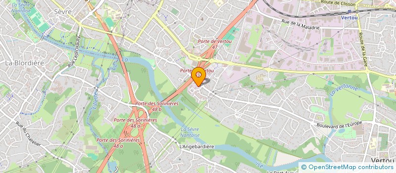 localisation de l'entreprise INFRACLOUD  VERTOU