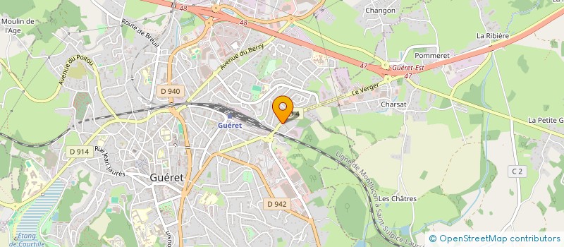 localisation de l'entreprise INFRALIM à GUERET