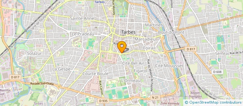 localisation de l'entreprise INFRALON  TARBES