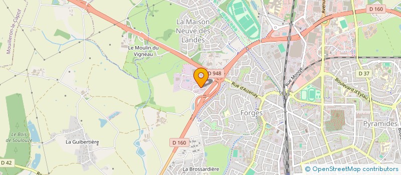 localisation de l'entreprise INFRAO 85 à LA ROCHE-SUR-YON